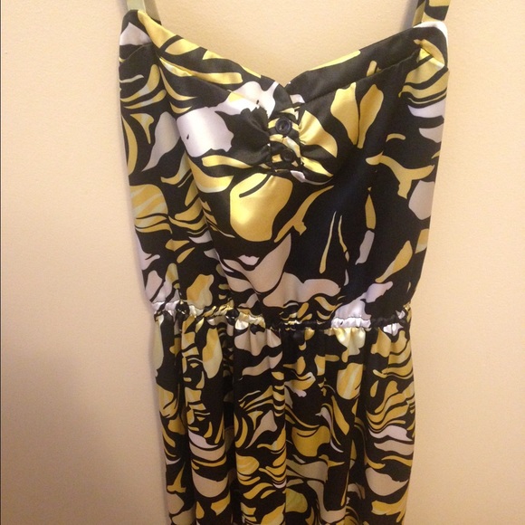 Silky floral dress