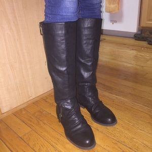 Tall black boots