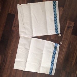 Tory Burch dust bags for shoes.