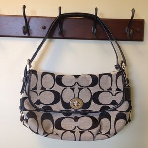 Black classic Coach purse.