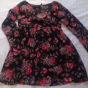 Floral long sleeve button down