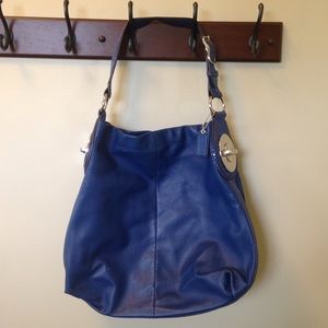 Leather Blue Coach Purse.