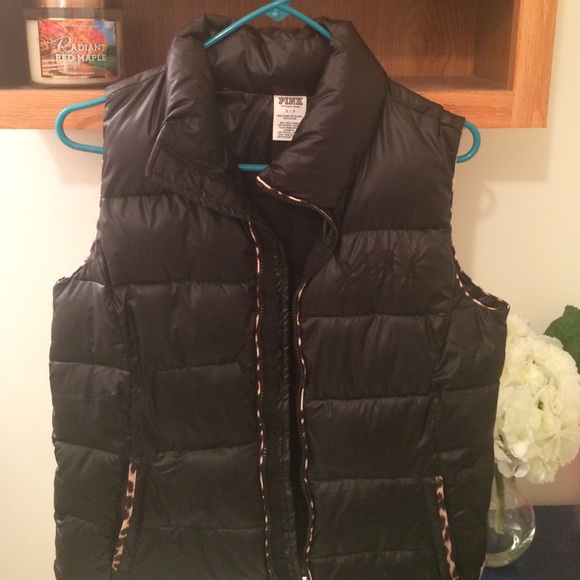 Victoria's Secret Black Puffer Vest