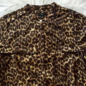 Ann Taylor Tops - Ann Taylor Leopard Safari Style Blouse Size 12 Ann Taylor Tops - Ann Taylor Leopard Safari Style Blouse Size 12