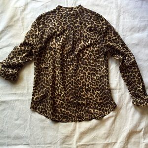 Ann Taylor Tops - Ann Taylor Leopard Safari Style Blouse Size 12 Ann Taylor Tops - Ann Taylor Leopard Safari Style Blouse Size 12