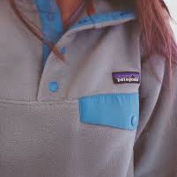 ISO grey & blue Patagonia Synchilla