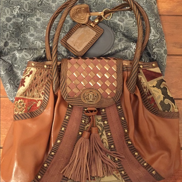 💟Host Pick💟 Sharif large brown tapestry handbag - Picture 2 of 5
