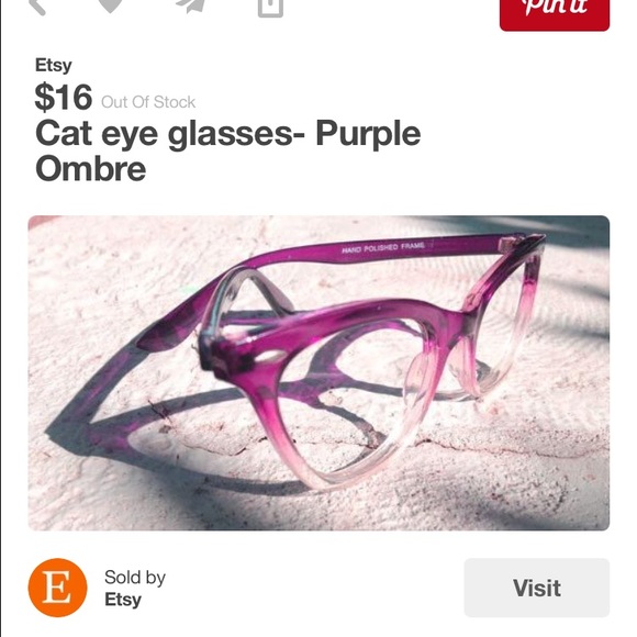 🌹SOLD🌹Faux ombré cat eye glasses