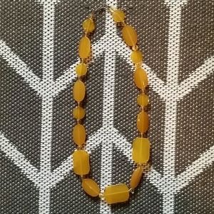 Mustard yellow necklace