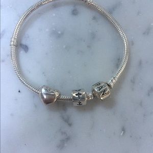 Pandora bracelet + 2 charms!