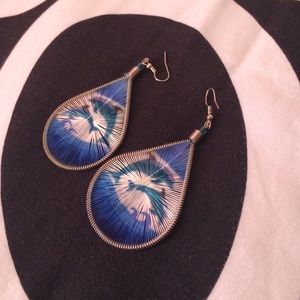 Handcrafted dolphin earrings
