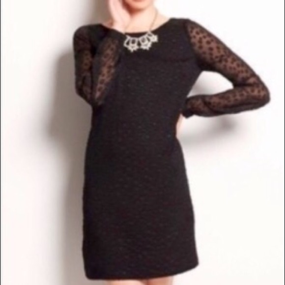 Black Ann Taylor Chiffon Dress