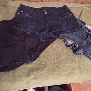 3 pairs of size 5 short shorts