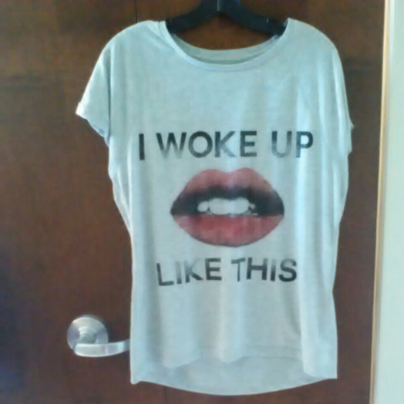 I Woke Up Like This Lips Tee