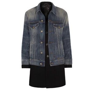 R13 Layered Denim and Wool Jacket NWT