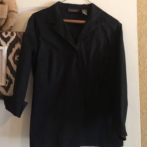 Stretch Banana Republic Shirt Black Super Slimming