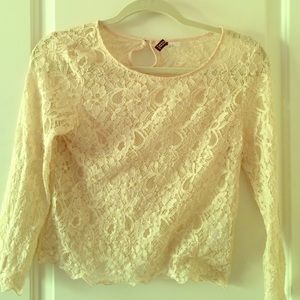 Lacy long-sleeve shirt