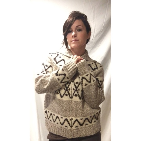 J. Crew Sweaters - J. Crew Zip Up Sweater Cowichan Style