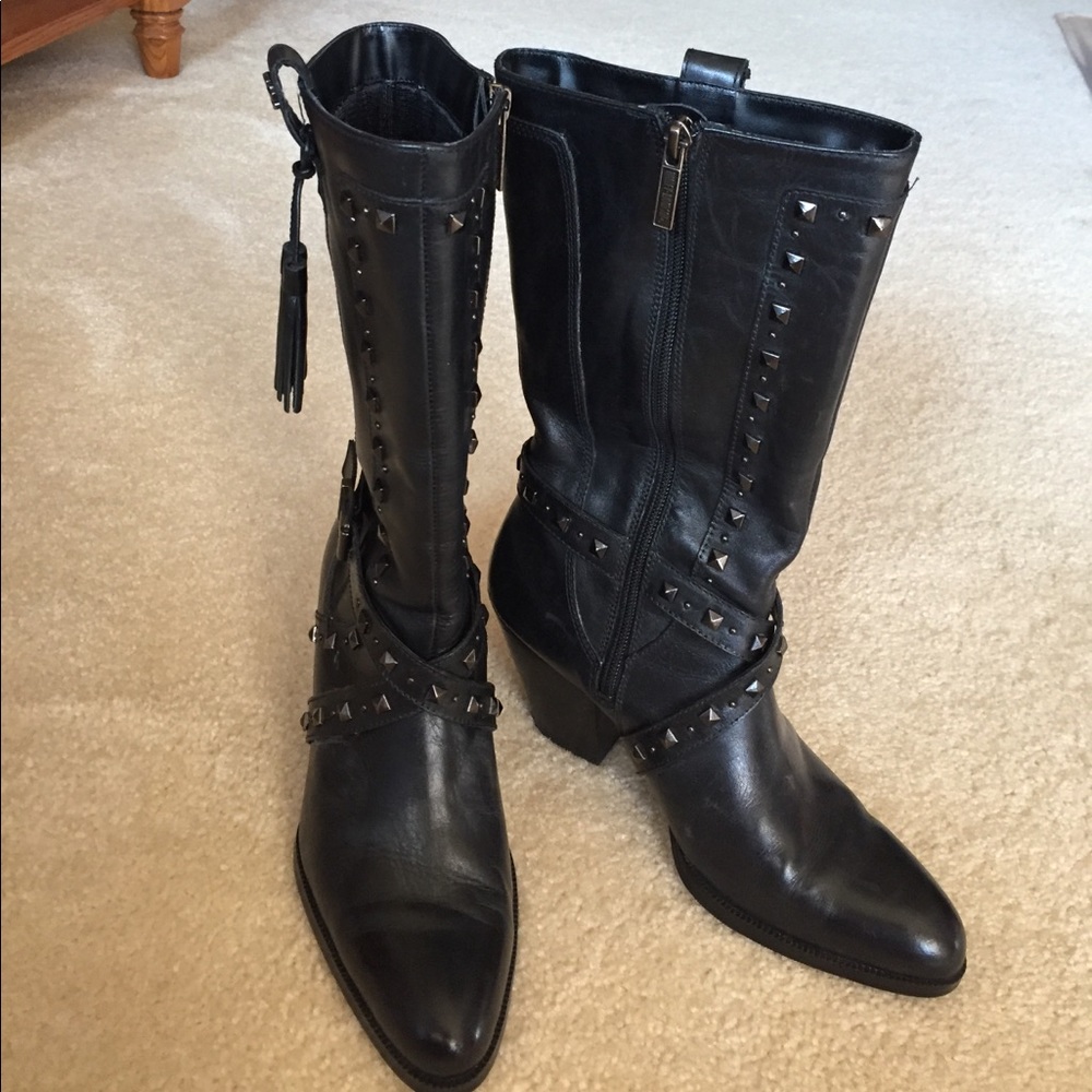 🌺SOLD🌺 Black Leather Harley Davidson Boots