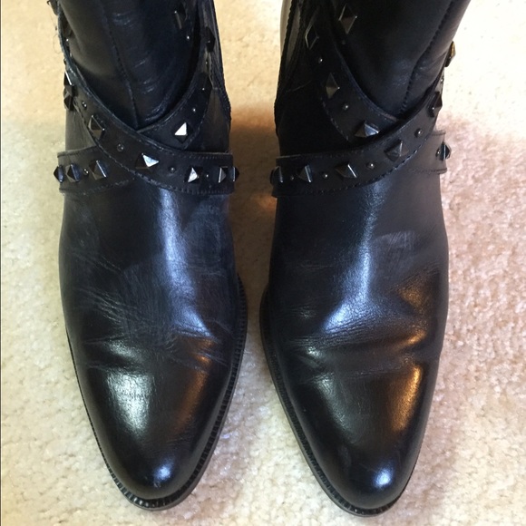 🌺SOLD🌺 Black Leather Harley Davidson Boots - Picture 2 of 4