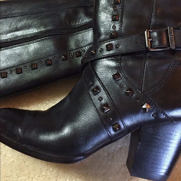 🌺SOLD🌺 Black Leather Harley Davidson Boots - Picture 3 of 4