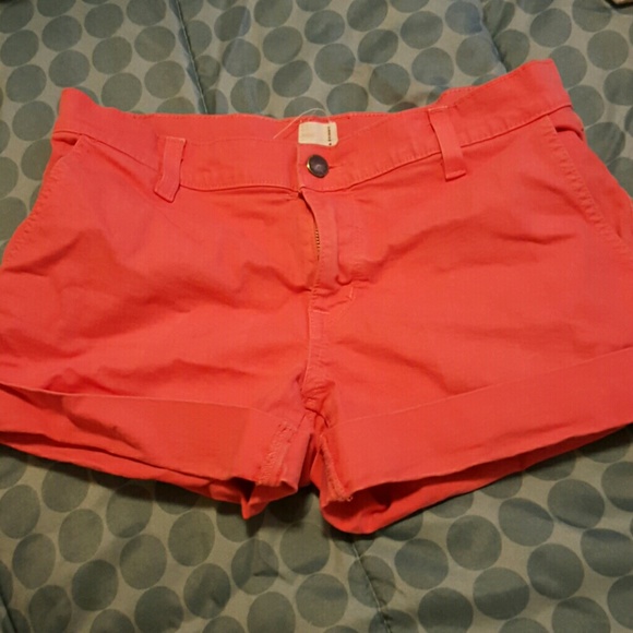 Rich & Skinny coral Jean shorts