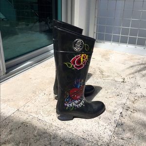 Christian Audigier rain boots
