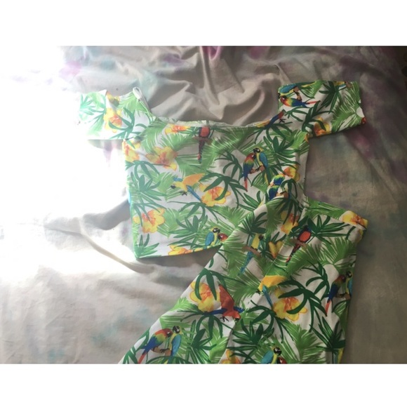 AMERICAN APPAREL: Parrots in Paradise TOP