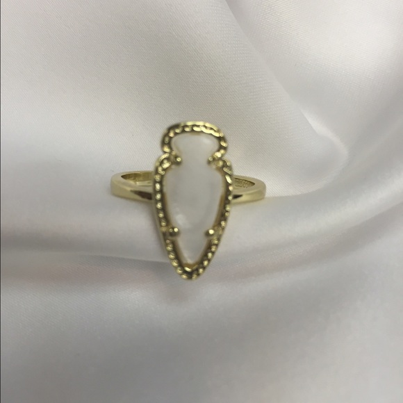 Kendra Scott Skylen Ring in White Pearl