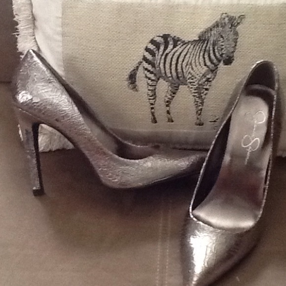 Leather Crackle Jessica Simpson Shoe Heels