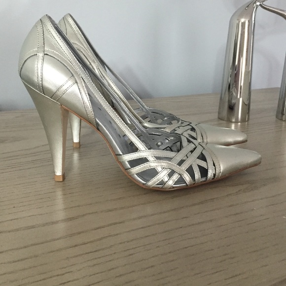 BCBGirls silver heels