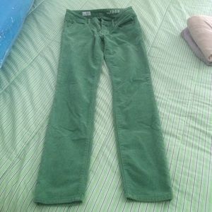 GAP always skinny green corduroy