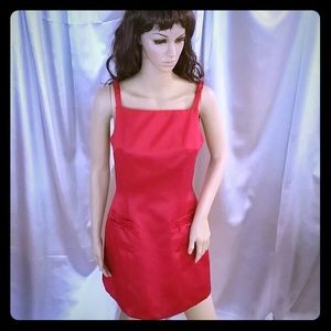 Silk Red Cocktail Dress