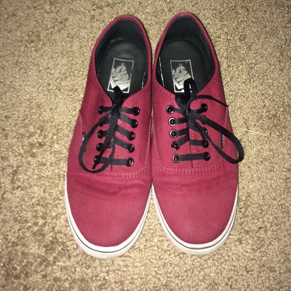 Burgundy Vans