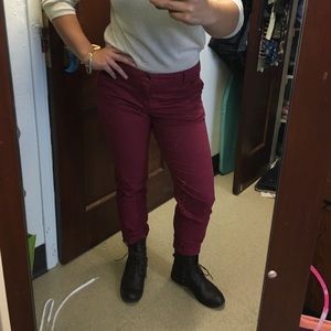 H&M Red boyfriend pant