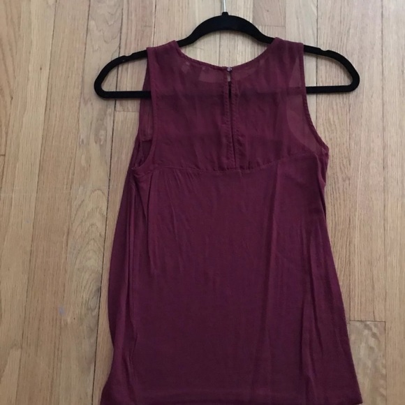 H&M RED SHEER TANK SIZE XS - Picture 3 of 3