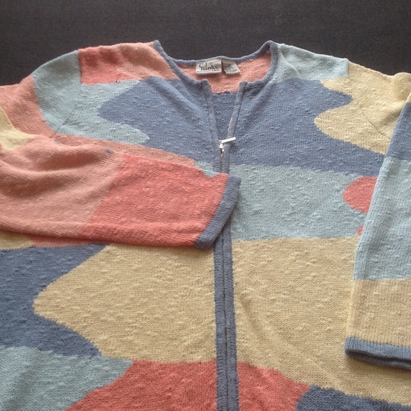Multi colored cardigan