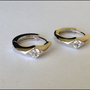 New Beautiful 925 Sterling Silver CZ Earrings