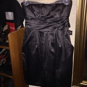 Strapless Gray Dress