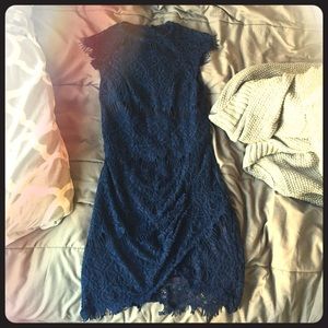 Xenia Boutique navy lace dress