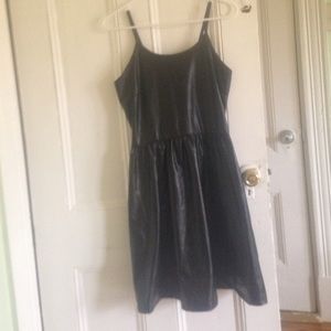 Pleather Skater Dress