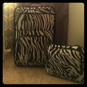 Zebra luggage set