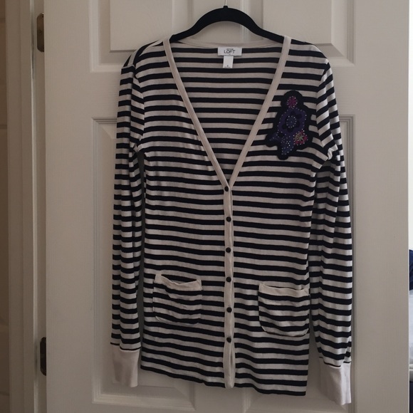 LOFT Outlet appliqué cardigan