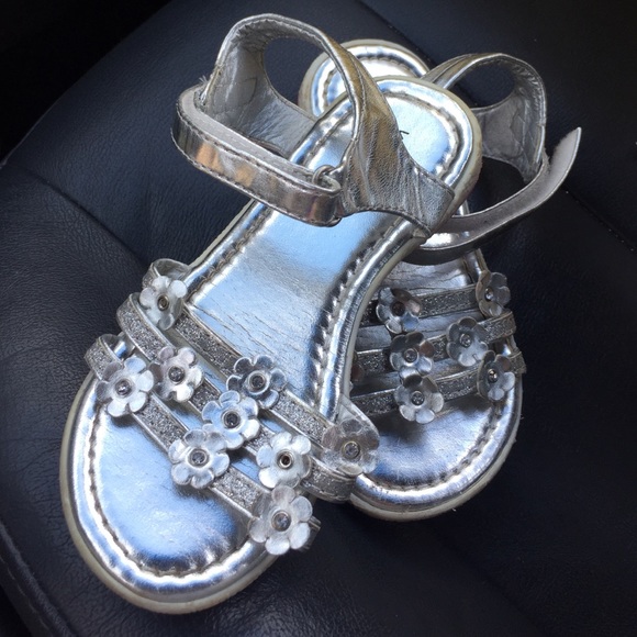 Children's Silver Sandals - Picture 1 of 1