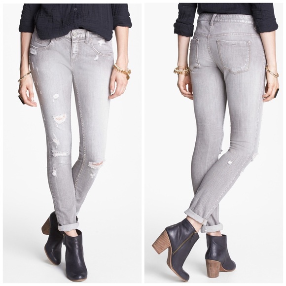 Distressed Free People Skinny Jeans