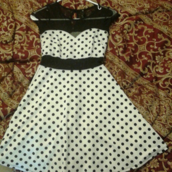 Vintage style polka dot dress