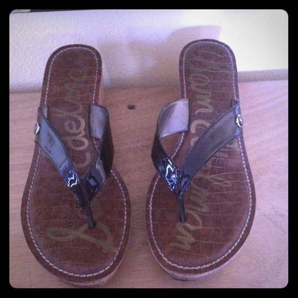 patent wedge thongs. Worn twice