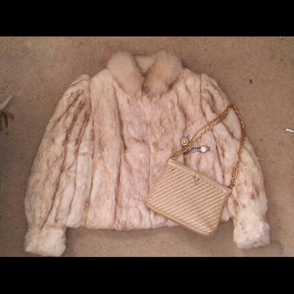 Vintage dyed rabbit fur. WPL 12866