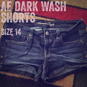 American Eagle Dark Wash Shorts - Size 14