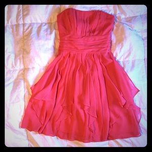 Coral cocktail dress